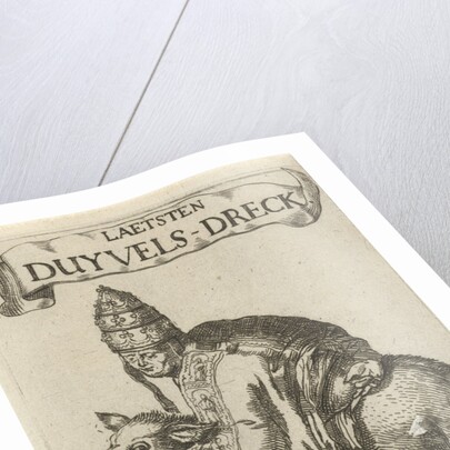 Pope on a pig by Simon onder de Linde