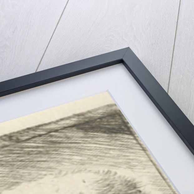 Portrait of an unknown man with fur hat by Simon Klapmuts