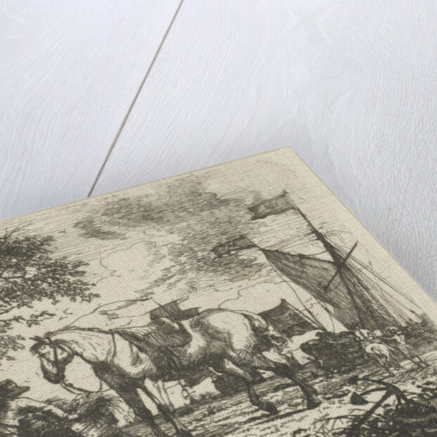 Horse Feeding by D. Langendijk