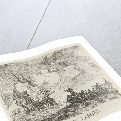 Stormy water with various boats by Hendrik Kobell