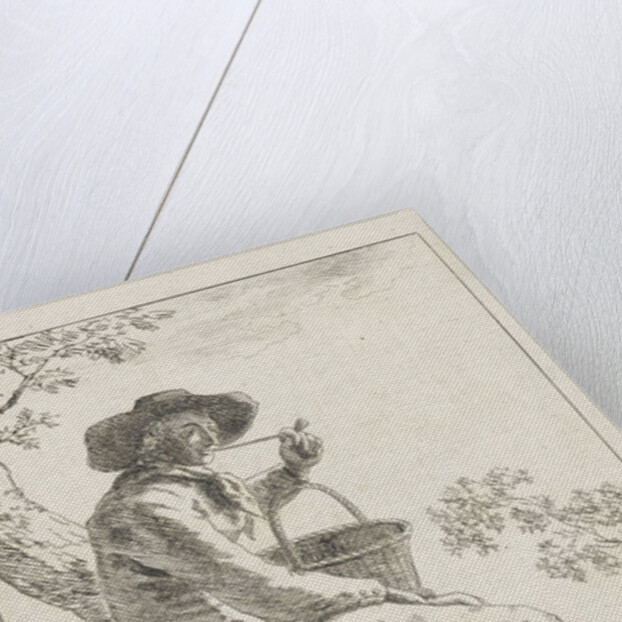 Smoking farmer by Hendrik Kuipers