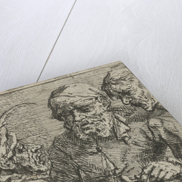 Three men in conversation by Marcellus Laroon I