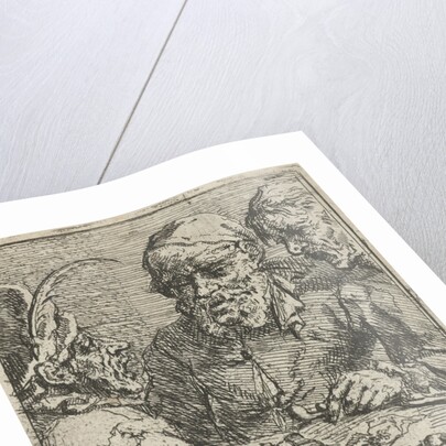 Three men in conversation by Marcellus Laroon I