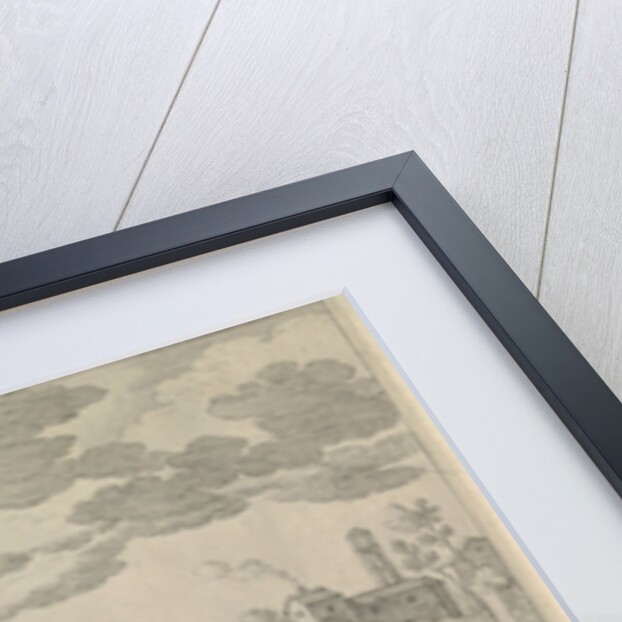 port with rowboats, figures and cattle by Lodewijk XIII