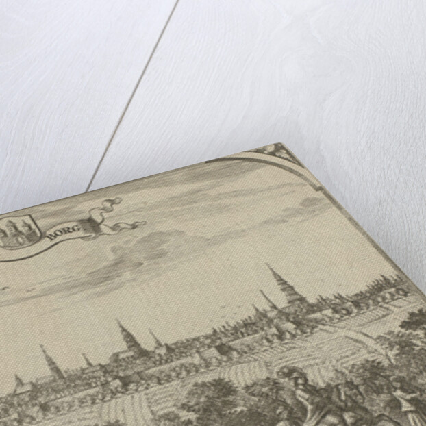 View of the city of Hamburg, Germany by Adriaen Oudendijck