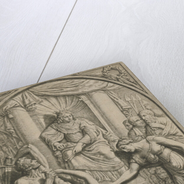 Judgment of Solomon, Hubert Quellinus by Arnoldus Montanus