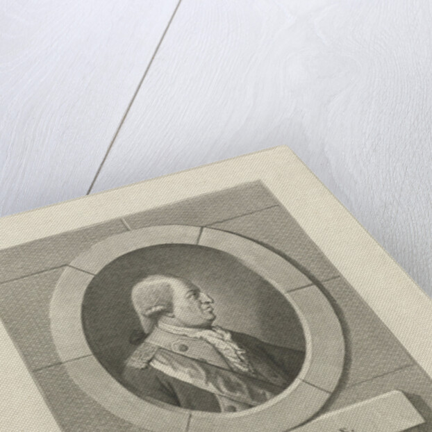 Portrait of French General Bournonville by Adriaan Pietersz. Loosjes