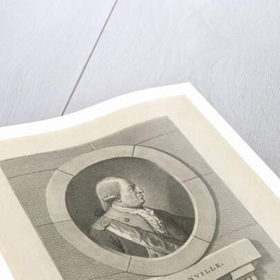 Portrait of French General Bournonville by Adriaan Pietersz. Loosjes