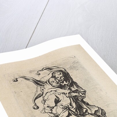 Two fools with a fool's cap on the head by Antoine Sallaert