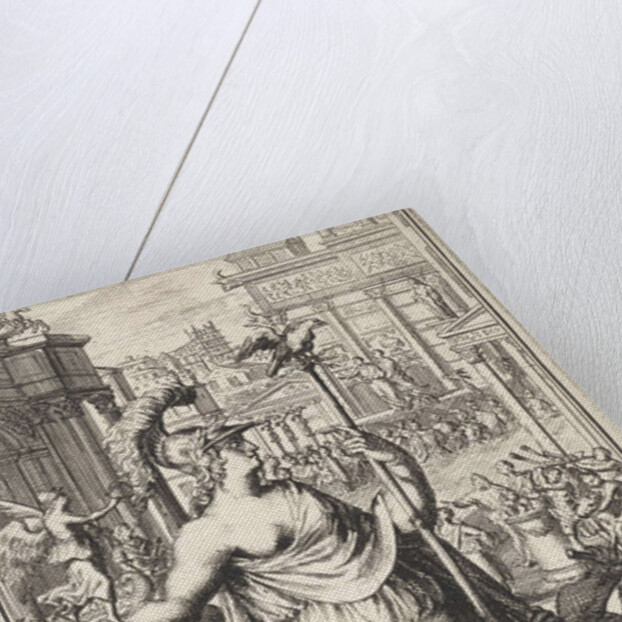 Personification of the city of Rome by Adriaen Schoonebeek