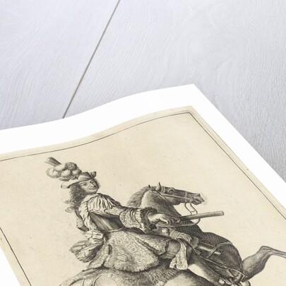 Equestrian Portrait of King Christian V of Denmark and Norway by Nicolaes Visscher II