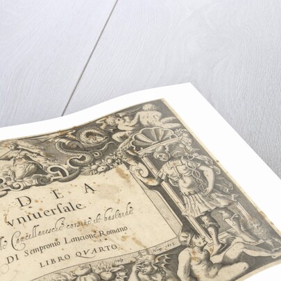 Title page for Idea universale della Cancellaresche corsive et Bastarde by Martin van Buyten