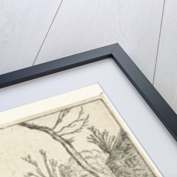 Farm with frozen river with skaters on the ice by Claes Jansz. Visscher II