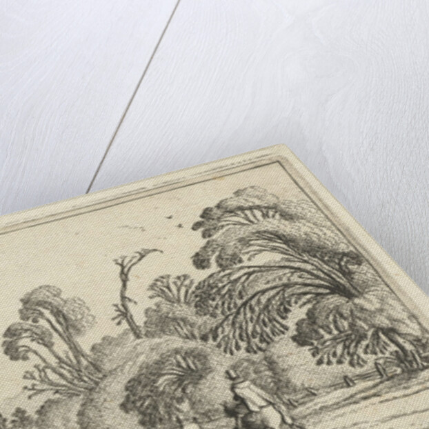 Hikers on a road at Hillegom by Esaias van de Velde