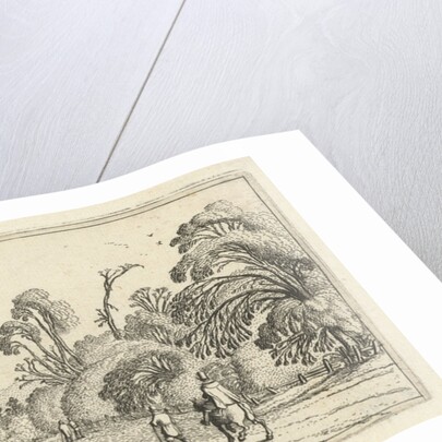 Hikers on a road at Hillegom by Esaias van de Velde