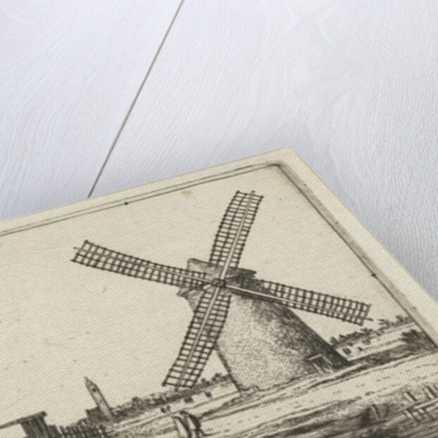 Skaters on the ice at a mill near Penningsveer by Esaias van de Velde