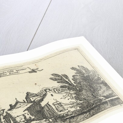 Farm with dovecote on a river by Claes Jansz. Visscher II