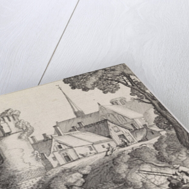 Watchtower on a river by Jan van de Velde II