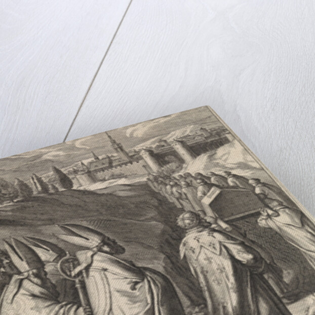 Coffin of Thomas Aquinas is brought to the Dominican church of Toulouse by Otto van Veen