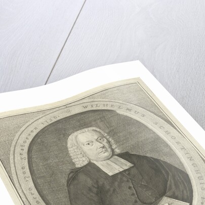 Portrait of the pastor Wilhelmus Schortinghuis, A. Durleu, Jurjen Spandaw by J. Bolt