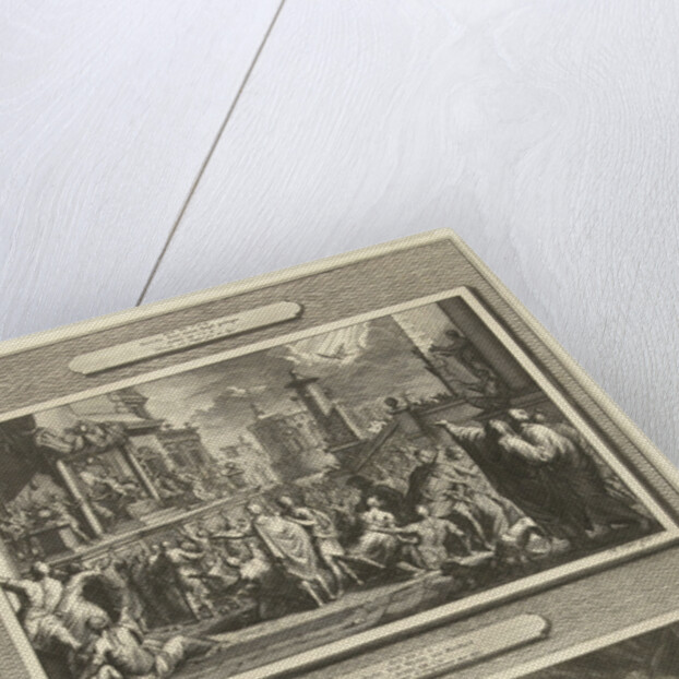 The death of Herod Agrippa and Paul beats BarJesus with blindness by Bernard Picart