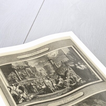 The death of Herod Agrippa and Paul beats BarJesus with blindness by Bernard Picart