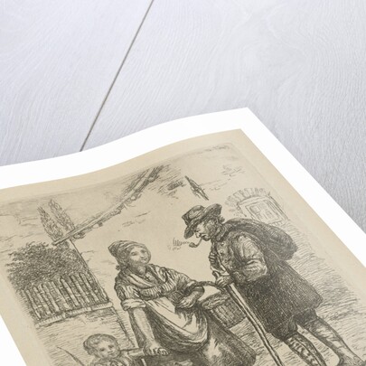 Farmer and his wife at a farm by David van der Kellen II