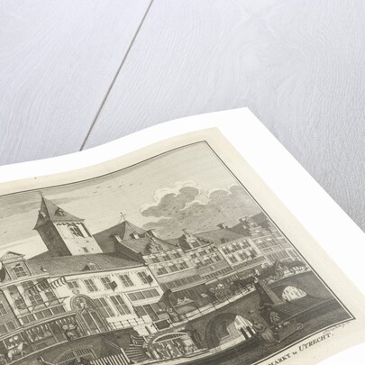 View of the Orphanage, the Reguliers Church and Korenmarkt Utrecht by Caspar Jacobsz. Philips