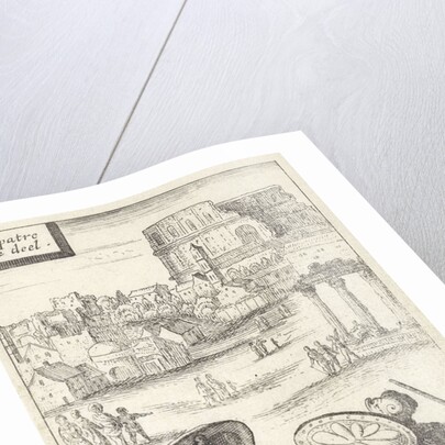 Two men fighting in armor by Gerrit van Goedesberg