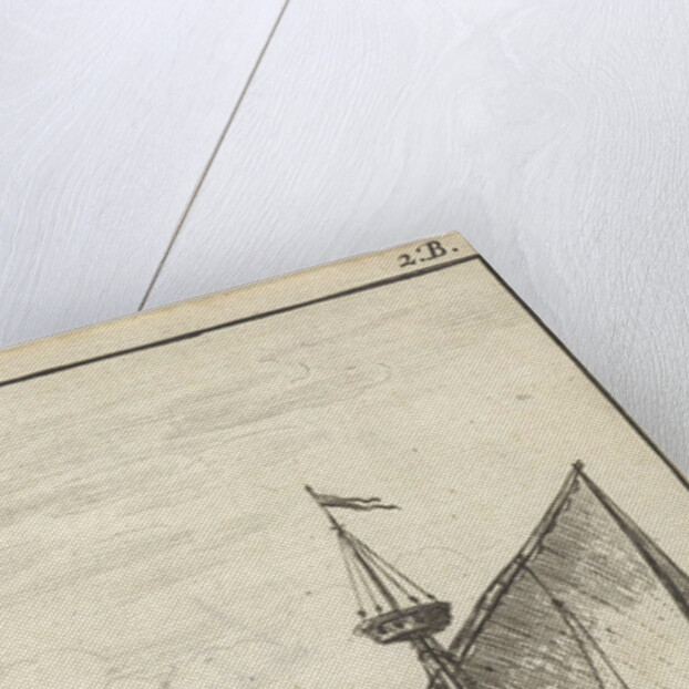 Galley with soldiers at sea by Gerrit van Goedesberg