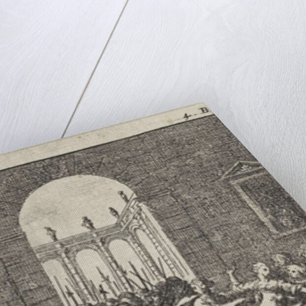 Soldier kneeling before a woman by Gerrit van Goedesberg