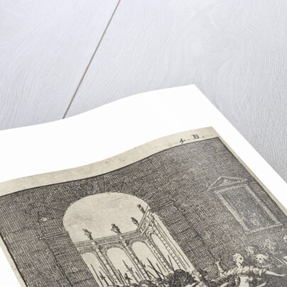 Soldier kneeling before a woman by Gerrit van Goedesberg