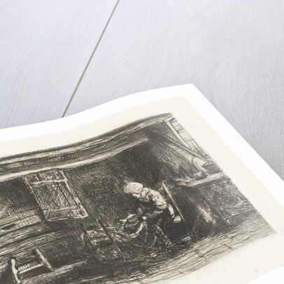 Two figures in an interior by Jozef Israëls