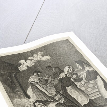 Woman finds the wafer in the fire by Hendrik Aertssens