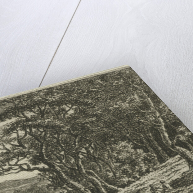 Two children sitting at a forest edge by Ernst Willem Jan Bagelaar