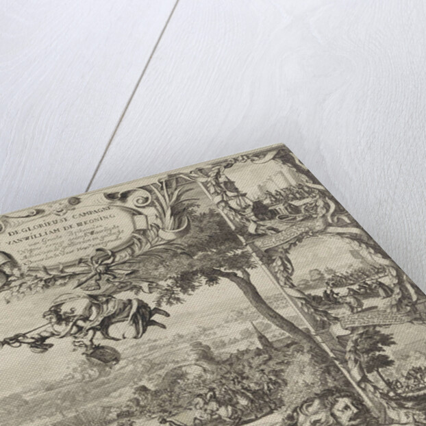 victories of King William III in Ireland (upper half), 1690 by Daniel de Lafeuille