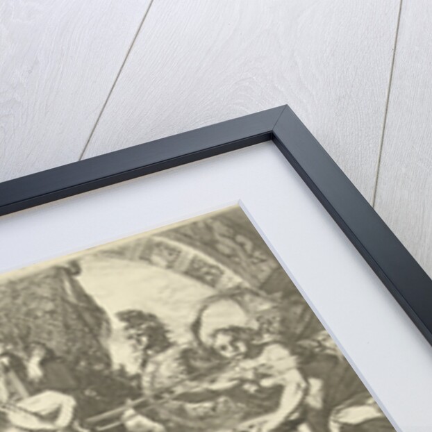 Gender Arms of Prince William III in an allegorical frame by Gerard Valck