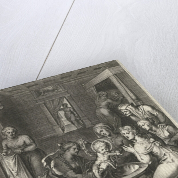 Thomas eats a paper with Ave Maria by Otto van Veen