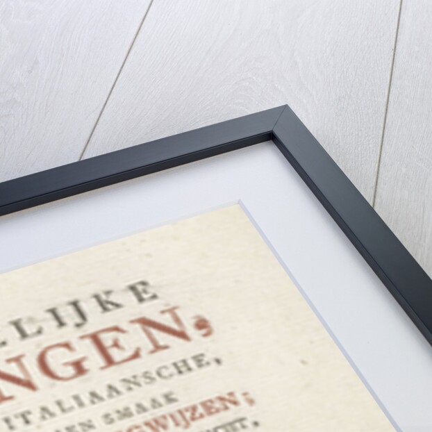 Title page for: R. Schutte, Devotional songs, Amsterdam, The Netherlands, 1777 by Johannes Covens Jr