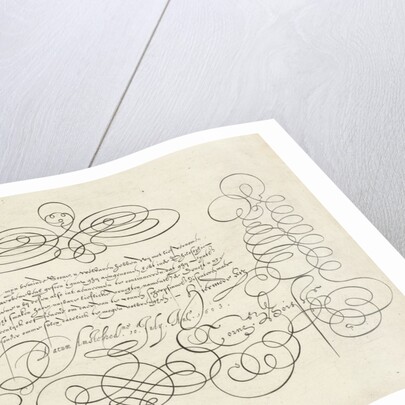 Calligraphy Lenicus mijn bemind soone by Anonymous