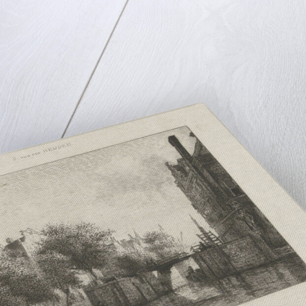 Nieuwe Zijds Voorburgwal with Old Haarlem, The Netherlandsmersluis Amsterdam by Johannes Arnoldus Boland