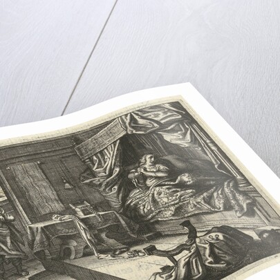 Jacob complains to Laban that he gave him Leah instead of Rachel as his wife by Daniël van den Bremden