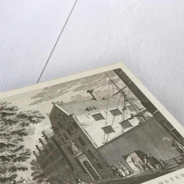 Cityscape with Naval College in Amsterdam by Willem Vermandel