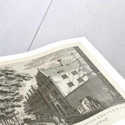 Cityscape with Naval College in Amsterdam by Willem Vermandel