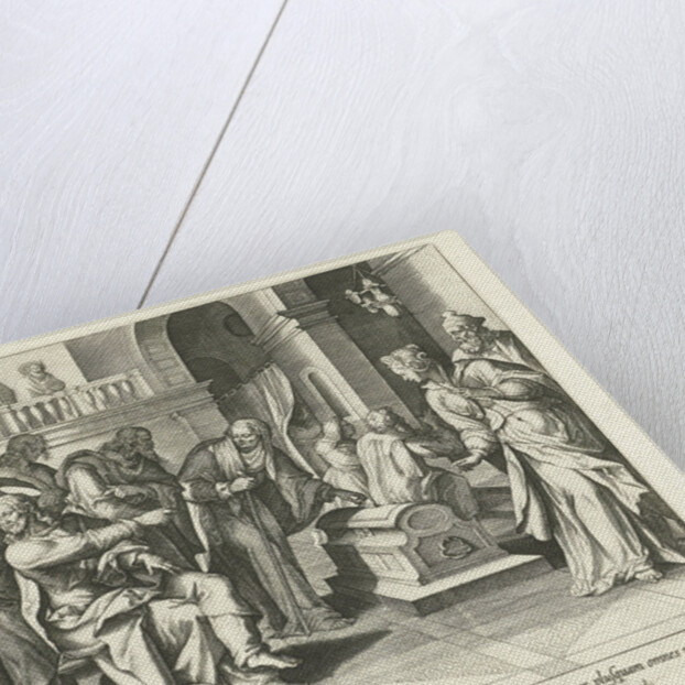 Generosity of the poor widow by Theodoor Galle