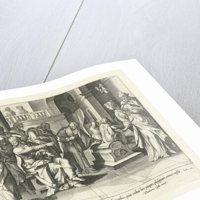 Generosity of the poor widow by Theodoor Galle