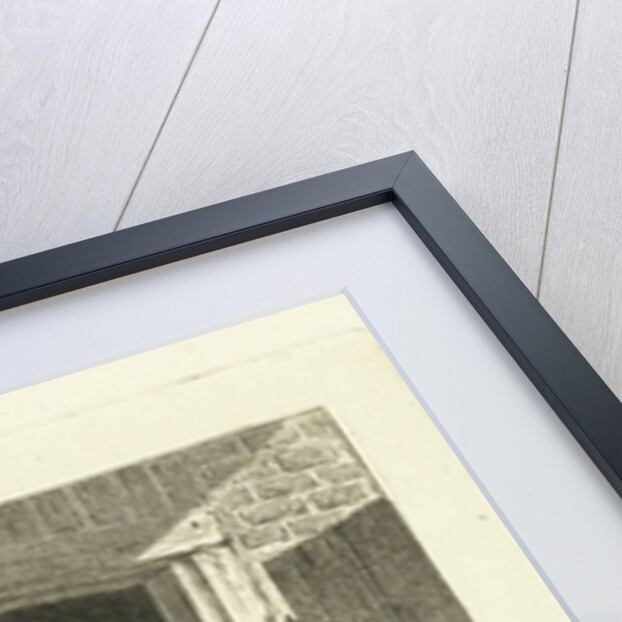 Woman leaning on arms in window opening by Cornelis van Cuylenburgh II