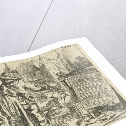 Man with fur hat pulled to his ear by Francoys Dancx