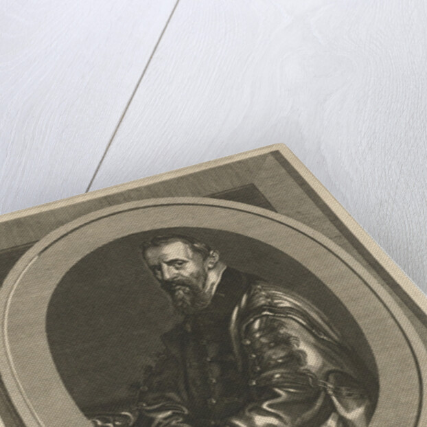 Portrait of Aubertus Miraenus by Hendrik Frans Diamaer