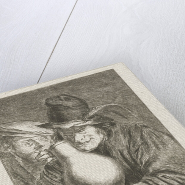 Two farmers with a jug by Jabes Heenck